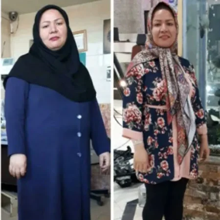 نتیجه لاغری با ذهن؛ قبل و بعد شرکتکنندهی دوره