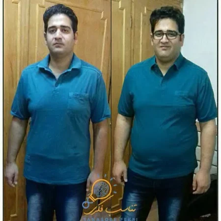نتیجه لاغری با ذهن؛ قبل و بعد شرکتکنندهی دوره
