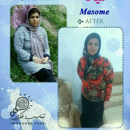 نتیجه لاغری با ذهن؛ قبل و بعد شرکتکنندهی دوره