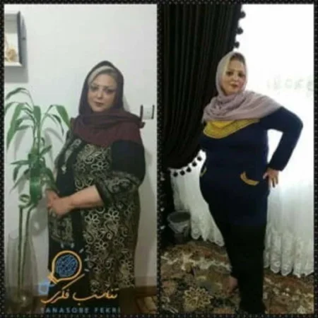 نتیجه لاغری با ذهن؛ قبل و بعد شرکتکنندهی دوره
