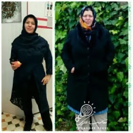 نتیجه لاغری با ذهن؛ قبل و بعد شرکتکنندهی دوره