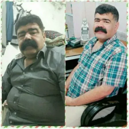 نتیجه لاغری با ذهن؛ قبل و بعد شرکتکنندهی دوره