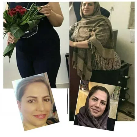 نتیجه لاغری با ذهن؛ قبل و بعد شرکتکنندهی دوره