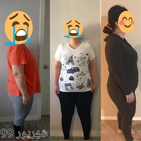 نتیجه لاغری با ذهن؛ قبل و بعد شرکتکنندهی دوره