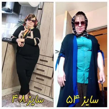 نتیجه لاغری با ذهن؛ قبل و بعد شرکتکنندهی دوره