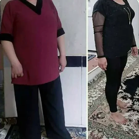 نتیجه لاغری با ذهن؛ قبل و بعد شرکتکنندهی دوره