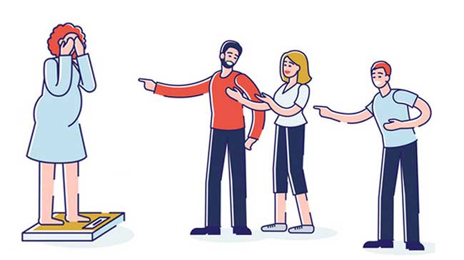 تاثیر افکار منفی بر چاقی