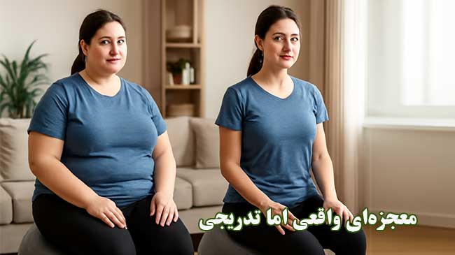 لاغری با صبر و حوصله