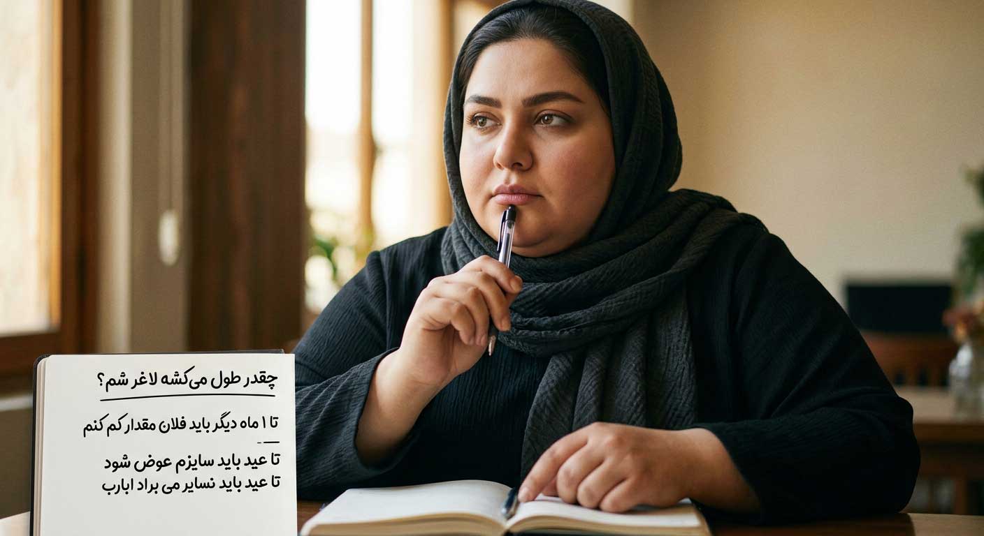 مدت زمان لاغری
