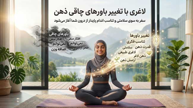لاغری با تغییر باورهای چاقی ذهن
