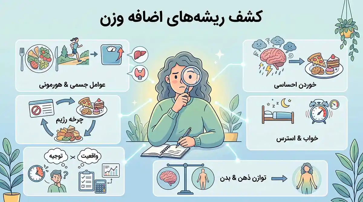 پیدا کردن ریشه اصلی اضافه وزن